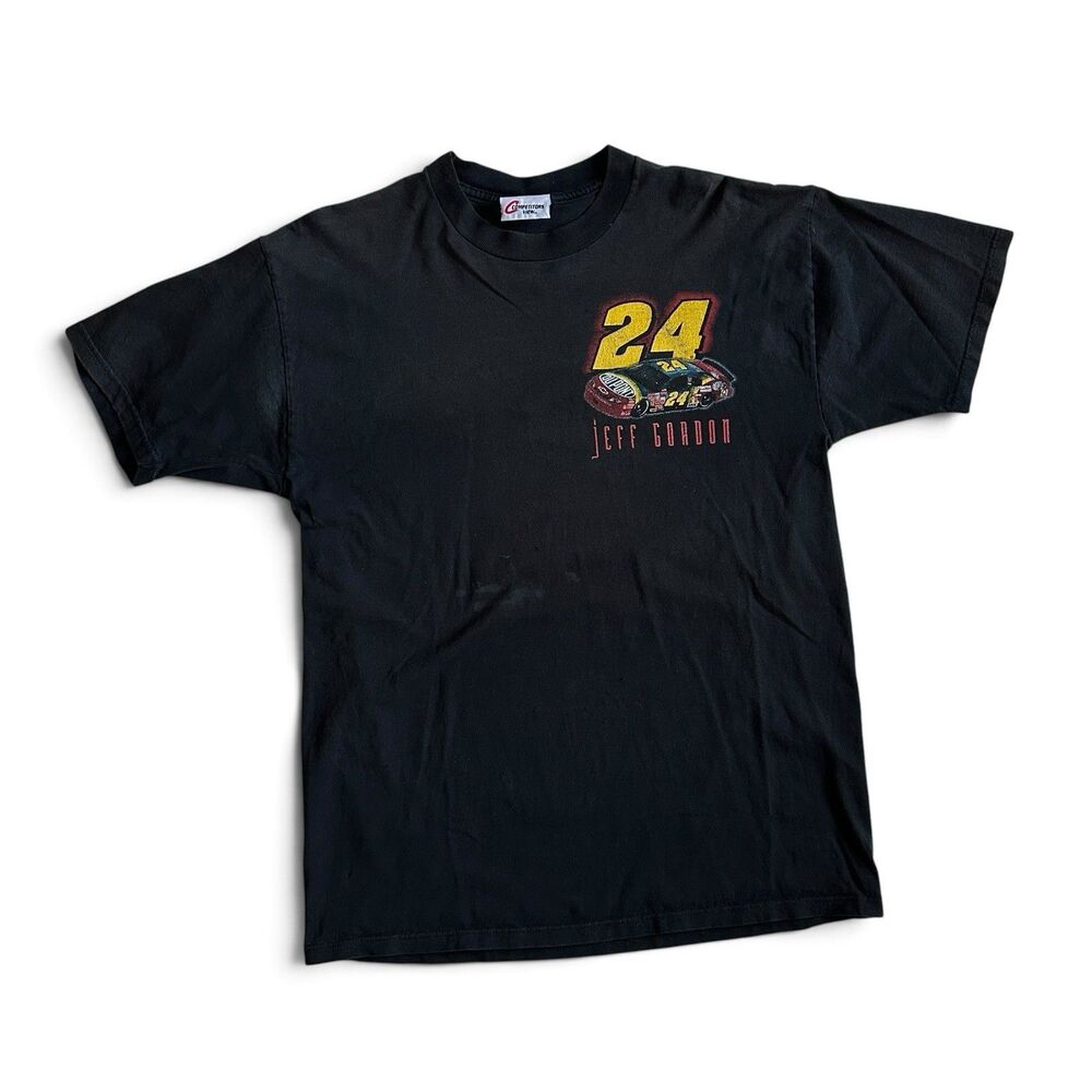 Vintage 1998 Jeff Gordon #24 NASCAR Tee Competitors View DuPont 90s Faded L/XL